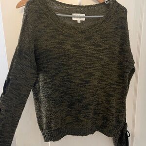 Feel The Piece Dark Olive Crew Neck Sweater